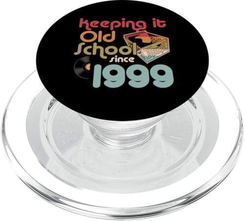Keeping It Old School Since 1999 Year Box of Vinyl Records PopSockets PopGrip für MagSafe Keeping It Old School Since 1999 Year Box of Vinyl Records PopSockets PopGrip für MagSafe von Retro Birthday Party For Vinyl Record Collectors