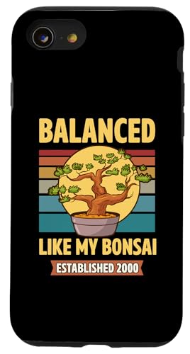 Balanced Like My Bonsai Gegründeter Bonsai im Jahr 2000 Hülle für iPhone SE (2020) / 7 / 8 von Retro Birthday Party Supplies for Bonsai Gardeners