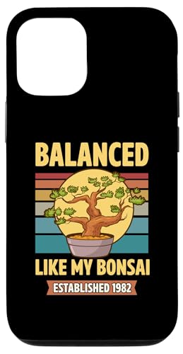 Balanced Like My Bonsai gegründet 1982 Geburtsjahr Bonsai Hülle für iPhone 12/12 Pro von Retro Birthday Party Supplies for Bonsai Gardeners