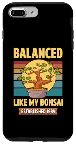 Balanced Like My Bonsai gegründet 1984 Geburtsjahr Bonsai Hülle für iPhone 7 Plus/8 Plus von Retro Birthday Party Supplies for Bonsai Gardeners