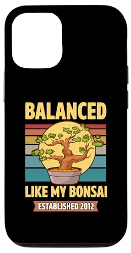 Balanced Like My Bonsai gegründet 2012 Geburtsjahr Bonsai Hülle für iPhone 12/12 Pro von Retro Birthday Party Supplies for Bonsai Gardeners