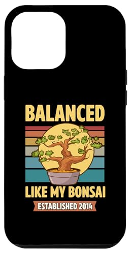 Balanced Like My Bonsai gegründet 2014 Geburtsjahr Bonsai Hülle für iPhone 12 Pro Max von Retro Birthday Party Supplies for Bonsai Gardeners