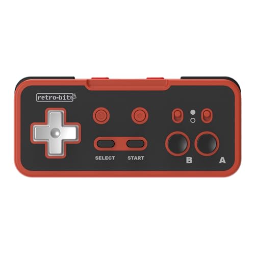 Retro-Bit Origin8 2.4 GHz Wireless Controller For Nintendo Switch & NES - USB & NES receivers included - Red & Black von Retro-Bit