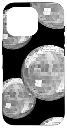 Hülle für iPhone 16 Pro Ästhetische 70er 80er Jahre Retro Lucky Discokugel Y2K von Retro Black And White Disco Ball