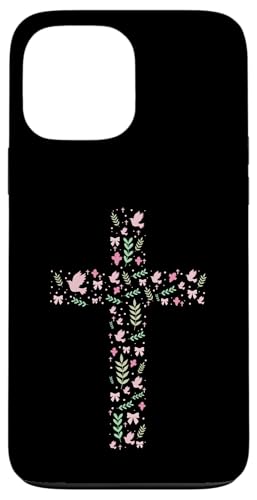 Blumenkreuz – Vintage Christian Religiöser Christus Hülle für iPhone 13 Pro Max von Retro Christian Apparel Gifts