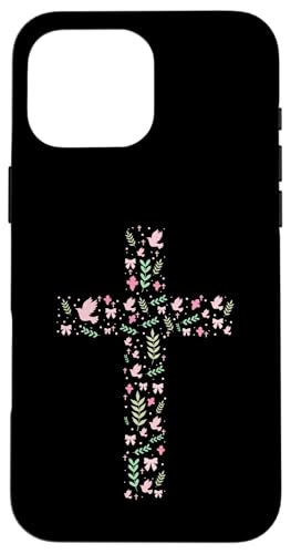 Blumenkreuz – Vintage Christian Religiöser Christus Hülle für iPhone 16 Pro Max Blumenkreuz – Vintage Christian Religiöser Christus Hülle für iPhone 16 Pro Max von Retro Christian Apparel Gifts