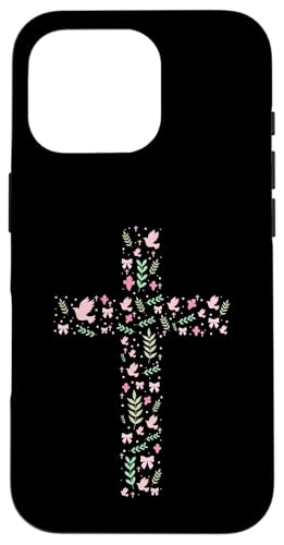 Blumenkreuz – Vintage Christian Religiöser Christus Hülle für iPhone 16 Pro Blumenkreuz – Vintage Christian Religiöser Christus Hülle für iPhone 16 Pro von Retro Christian Apparel Gifts