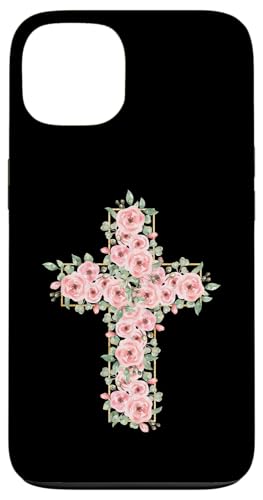 Blumenkreuz – Vintage Jesus Christus christlich religiös Hülle für iPhone 13 von Retro Christian Apparel Gifts