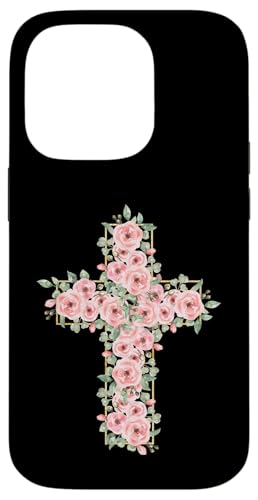 Blumenkreuz – Vintage Jesus Christus christlich religiös Hülle für iPhone 14 Pro Blumenkreuz – Vintage Jesus Christus christlich religiös Hülle für iPhone 14 Pro von Retro Christian Apparel Gifts