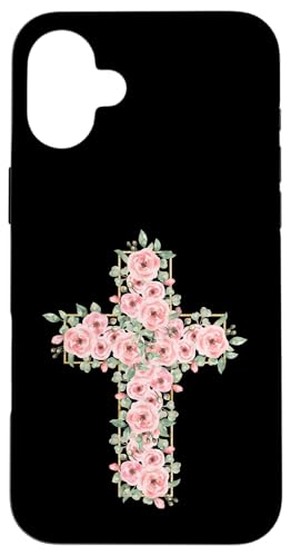 Blumenkreuz – Vintage Jesus Christus christlich religiös Hülle für iPhone 16 Plus Blumenkreuz – Vintage Jesus Christus christlich religiös Hülle für iPhone 16 Plus von Retro Christian Apparel Gifts
