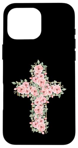 Blumenkreuz – Vintage Jesus Christus christlich religiös Hülle für iPhone 16 Pro Max Blumenkreuz – Vintage Jesus Christus christlich religiös Hülle für iPhone 16 Pro Max von Retro Christian Apparel Gifts