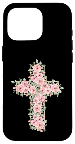 Blumenkreuz – Vintage Jesus Christus christlich religiös Hülle für iPhone 16 Pro Blumenkreuz – Vintage Jesus Christus christlich religiös Hülle für iPhone 16 Pro von Retro Christian Apparel Gifts