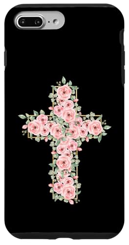 Blumenkreuz – Vintage Jesus Christus christlich religiös Hülle für iPhone 7 Plus/8 Plus Blumenkreuz – Vintage Jesus Christus christlich religiös Hülle für iPhone 7 Plus/8 Plus von Retro Christian Apparel Gifts