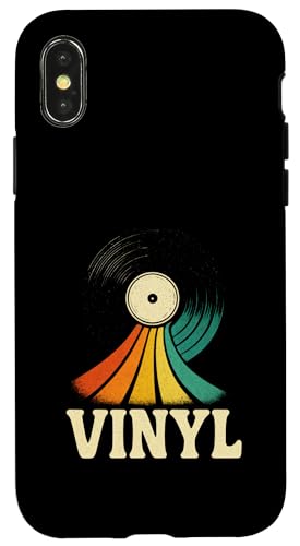 Vinyl - Vinyl Schallplatten Plattenspieler Vintage Hülle für iPhone X/XS Vinyl - Vinyl Schallplatten Plattenspieler Vintage Hülle für iPhone X/XS von Retro Dj Musik Ep 60er 70er 80er