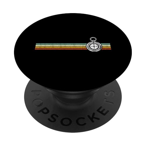 Vintage Geocaching T-Shirt Kompass Geocacher Cache GPS PopSockets Klebender PopGrip von Retro Geocaching Geocache Lost Places Treasure