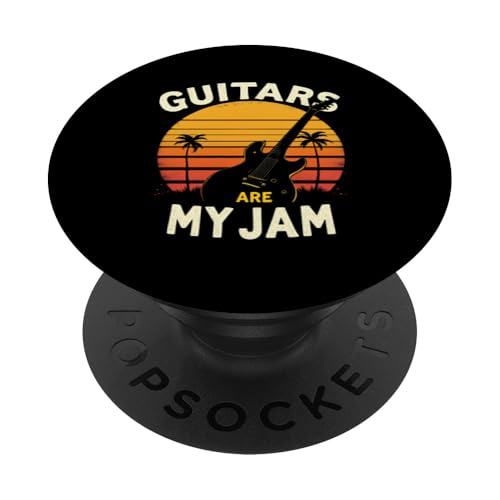GUITARS ARE MY JAM Retro-Gitarre PopSockets Klebender PopGrip GUITARS ARE MY JAM Retro-Gitarre PopSockets Klebender PopGrip von Retro-Gitarren-Design