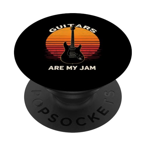 GUITARS ARE MY JAM Retro-Gitarre PopSockets Klebender PopGrip GUITARS ARE MY JAM Retro-Gitarre PopSockets Klebender PopGrip von Retro-Gitarren-Design