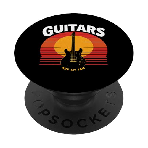 GUITARS ARE MY JAM Retro-Gitarre PopSockets Klebender PopGrip GUITARS ARE MY JAM Retro-Gitarre PopSockets Klebender PopGrip von Retro-Gitarren-Design