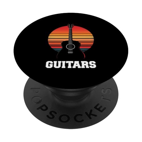 GUITARS Retro-Gitarre PopSockets Klebender PopGrip GUITARS Retro-Gitarre PopSockets Klebender PopGrip von Retro-Gitarren-Design