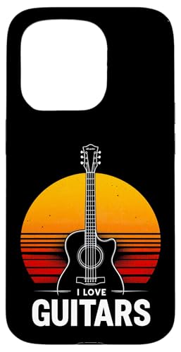 I LOVE GUITARS Retro-Gitarre Hülle für iPhone 15 Pro I LOVE GUITARS Retro-Gitarre Hülle für iPhone 15 Pro von Retro-Gitarren-Design