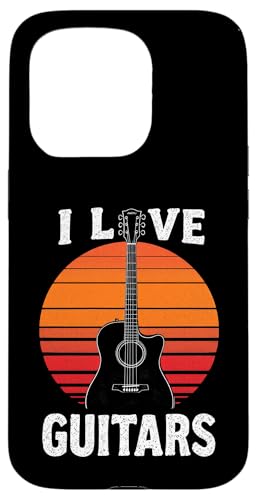 I LOVE GUITARS Retro-Gitarre Hülle für iPhone 15 Pro I LOVE GUITARS Retro-Gitarre Hülle für iPhone 15 Pro von Retro-Gitarren-Design