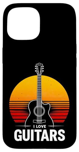 I LOVE GUITARS Retro-Gitarre Hülle für iPhone 15 I LOVE GUITARS Retro-Gitarre Hülle für iPhone 15 von Retro-Gitarren-Design