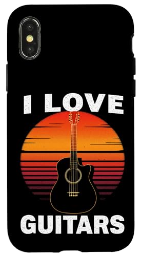 I LOVE GUITARS Retro-Gitarre Hülle für iPhone X/XS I LOVE GUITARS Retro-Gitarre Hülle für iPhone X/XS von Retro-Gitarren-Design