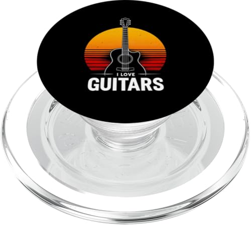 I LOVE GUITARS Retro-Gitarre PopSockets PopGrip für MagSafe I LOVE GUITARS Retro-Gitarre PopSockets PopGrip für MagSafe von Retro-Gitarren-Design