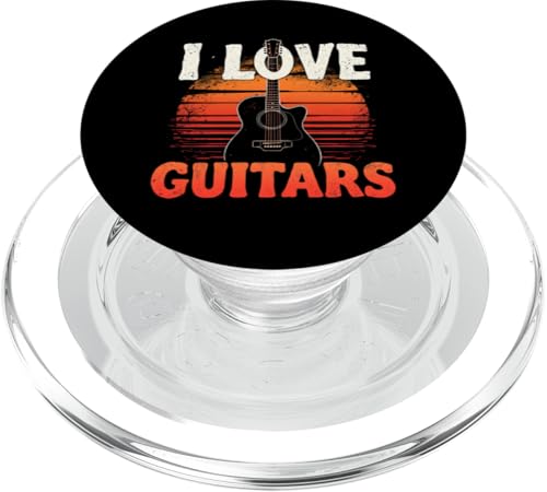 I LOVE GUITARS Retro-Gitarre PopSockets PopGrip für MagSafe I LOVE GUITARS Retro-Gitarre PopSockets PopGrip für MagSafe von Retro-Gitarren-Design