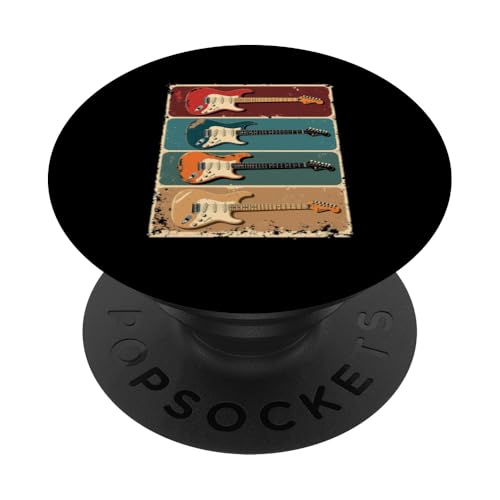 Retro-Gitarre PopSockets Klebender PopGrip Retro-Gitarre PopSockets Klebender PopGrip von Retro-Gitarren-Design
