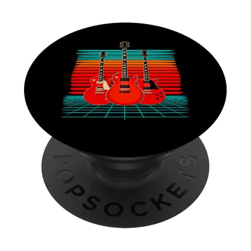 Retro-Gitarre PopSockets Klebender PopGrip Retro-Gitarre PopSockets Klebender PopGrip von Retro-Gitarren-Design