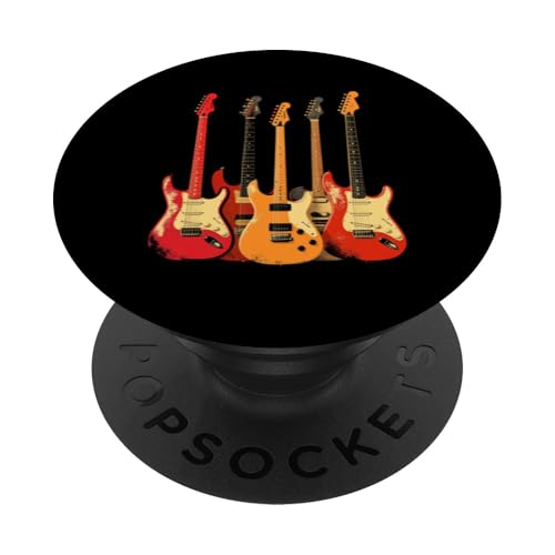 Retro-Gitarre PopSockets Klebender PopGrip Retro-Gitarre PopSockets Klebender PopGrip von Retro-Gitarren-Design