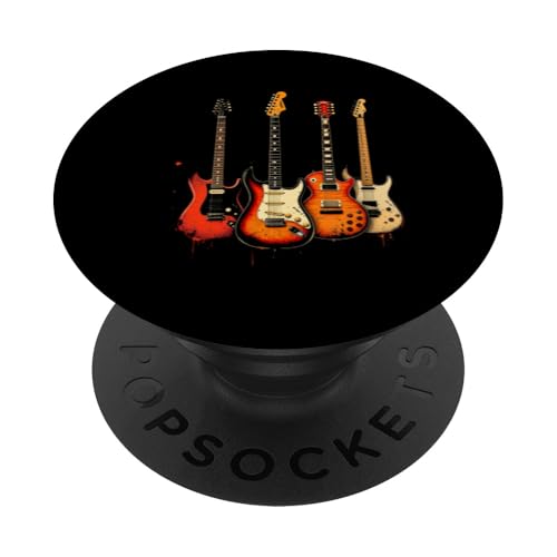 Retro-Gitarre PopSockets Klebender PopGrip Retro-Gitarre PopSockets Klebender PopGrip von Retro-Gitarren-Design