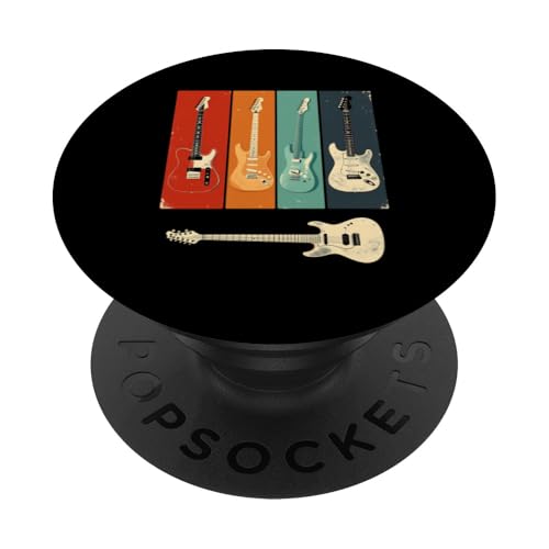 Retro-Gitarre PopSockets Klebender PopGrip Retro-Gitarre PopSockets Klebender PopGrip von Retro-Gitarren-Design