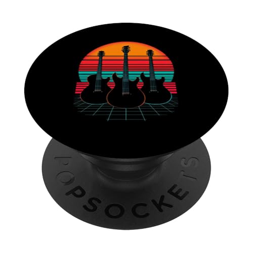 Retro-Gitarre PopSockets Klebender PopGrip Retro-Gitarre PopSockets Klebender PopGrip von Retro-Gitarren-Design
