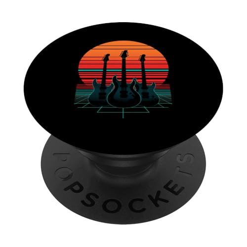 Retro-Gitarre PopSockets Klebender PopGrip Retro-Gitarre PopSockets Klebender PopGrip von Retro-Gitarren-Design