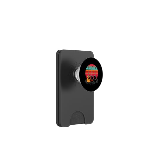Retro-Gitarre PopSockets PopWallet für MagSafe Retro-Gitarre PopSockets PopWallet für MagSafe von Retro-Gitarren-Design