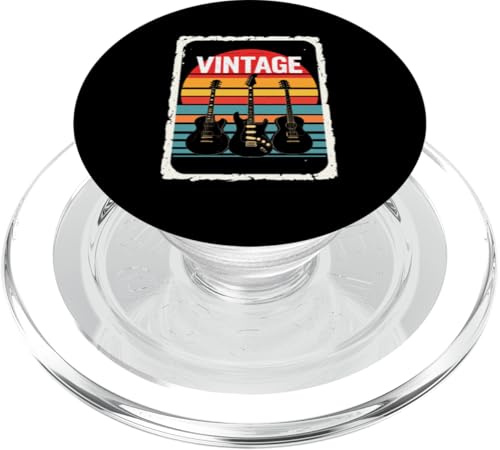 VINTAGE Retro-Gitarre PopSockets PopGrip für MagSafe VINTAGE Retro-Gitarre PopSockets PopGrip für MagSafe von Retro-Gitarren-Design