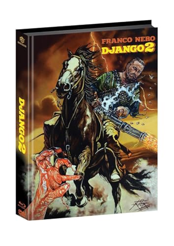 Django 2 - Wattiertes Mediabook - Limitiert auf 444 Stück - Cover A (Blu-ray + DVD) von Retro Gold 63