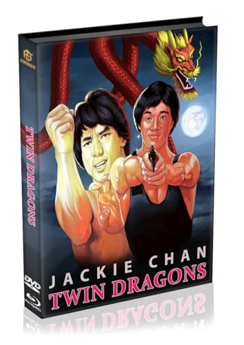 Twin Dragons - Jackie Chan - Limitiertes Mediabook auf 222 Stück - Cover C (Blu-ray + DVD) von Retro Gold 63