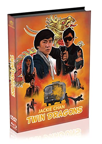 Twin Dragons - Jackie Chan - Limitiertes Mediabook auf 333 Stück - Cover A (Blu-ray + DVD) von Retro Gold 63