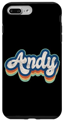 Andy Vorname Boy Vintage Style 70er 80er Jahre Personalisiert Hülle für iPhone 7 Plus/8 Plus Andy Vorname Boy Vintage Style 70er 80er Jahre Personalisiert Hülle für iPhone 7 Plus/8 Plus von Retro Groovy Name Fathers Day outfit For Men