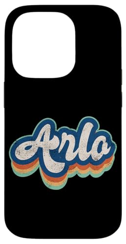 Arlo Vorname Boy Vintage Style 70er 80er Jahre Personalisiert Hülle für iPhone 14 Pro von Retro Groovy Name Fathers Day outfit For Men