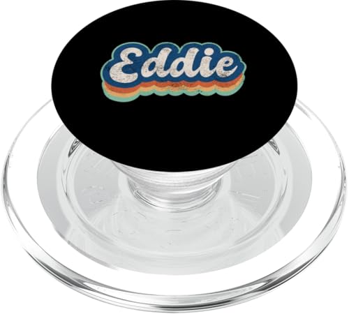Eddie Vorname Boy Vintage Style 70er 80er personalisiert PopSockets PopGrip für MagSafe Eddie Vorname Boy Vintage Style 70er 80er personalisiert PopSockets PopGrip für MagSafe von Retro Groovy Name Fathers Day outfit For Men
