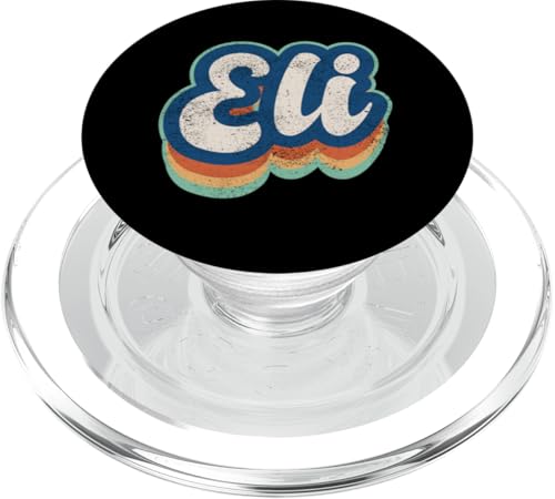 Eli Vorname Boy Vintage Style 70er 80er Jahre Personalisiert PopSockets PopGrip für MagSafe Eli Vorname Boy Vintage Style 70er 80er Jahre Personalisiert PopSockets PopGrip für MagSafe von Retro Groovy Name Fathers Day outfit For Men