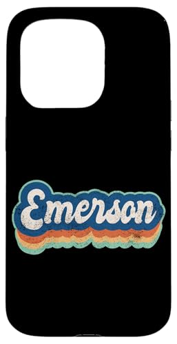 Emerson Vorname Boy Vintage Style 70er 80er Jahre Personalisiert Hülle für iPhone 15 Pro Emerson Vorname Boy Vintage Style 70er 80er Jahre Personalisiert Hülle für iPhone 15 Pro von Retro Groovy Name Fathers Day outfit For Men