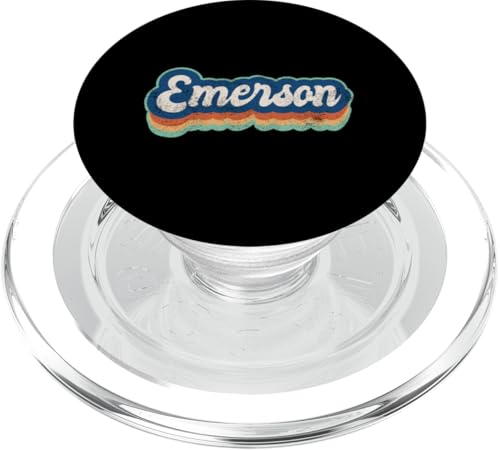 Emerson Vorname Boy Vintage Style 70er 80er Jahre Personalisiert PopSockets PopGrip für MagSafe Emerson Vorname Boy Vintage Style 70er 80er Jahre Personalisiert PopSockets PopGrip für MagSafe von Retro Groovy Name Fathers Day outfit For Men