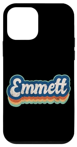Emmett Vorname Boy Vintage Style 70er 80er Jahre Personalisiert Hülle für iPhone 12 mini Emmett Vorname Boy Vintage Style 70er 80er Jahre Personalisiert Hülle für iPhone 12 mini von Retro Groovy Name Fathers Day outfit For Men