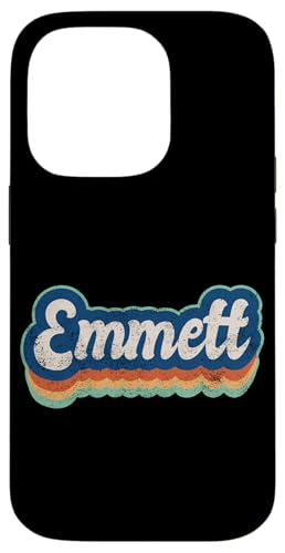 Emmett Vorname Boy Vintage Style 70er 80er Jahre Personalisiert Hülle für iPhone 14 Pro Emmett Vorname Boy Vintage Style 70er 80er Jahre Personalisiert Hülle für iPhone 14 Pro von Retro Groovy Name Fathers Day outfit For Men