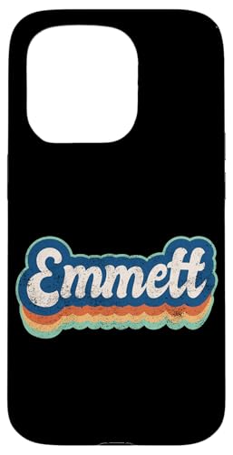 Emmett Vorname Boy Vintage Style 70er 80er Jahre Personalisiert Hülle für iPhone 15 Pro Emmett Vorname Boy Vintage Style 70er 80er Jahre Personalisiert Hülle für iPhone 15 Pro von Retro Groovy Name Fathers Day outfit For Men